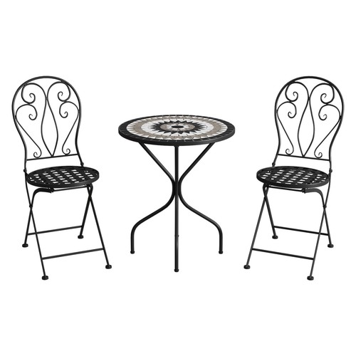 Mosaic round bistro table and - bistro,