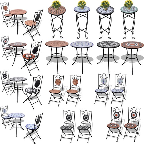Metal mosaic bistro set - mosaic,