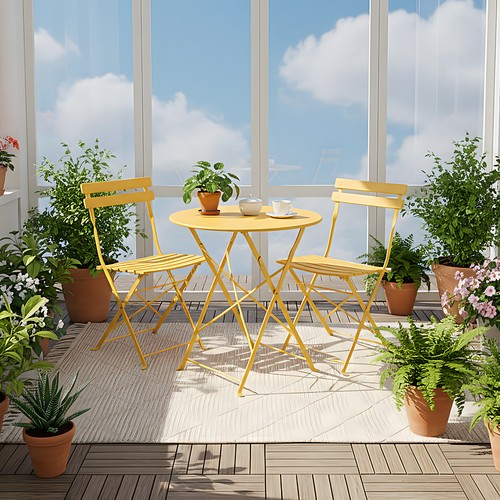Folding bistro set - bistro, garden