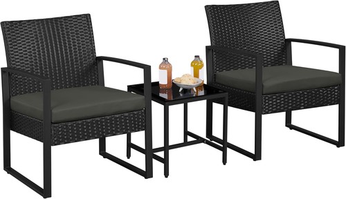 Piece rattan patio furniture - 3-piece,