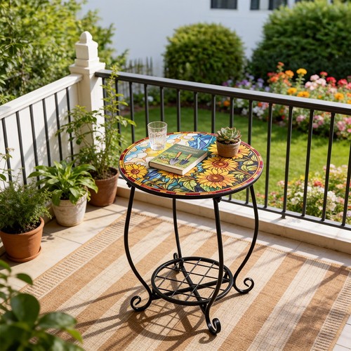 Small garden mosaic - mosaic, side