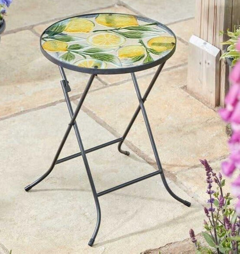 Garden folding side table - folding,