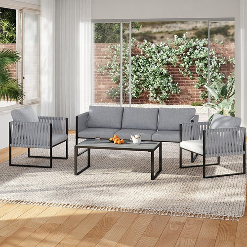 Patio furniture set sectional - patio,