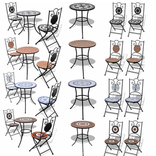 3pcs outdoor patio bistro - 1/2/3pcs,