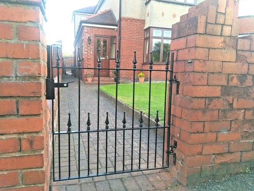 Single wrought iron gate - iron,