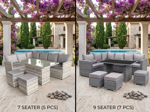 7pcs rattan garden furniture - 5-7pcs,