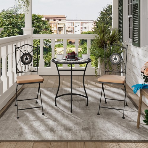 Mosaic bistro set garden - set, table