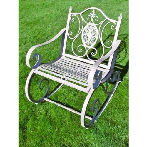 Rustic grey metal rocking - rustic,