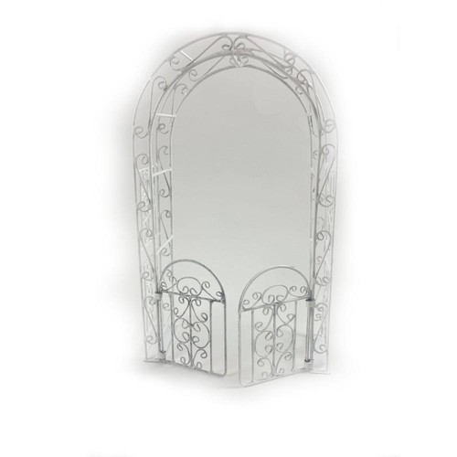 Dolls house white wire wrought - dolls,
